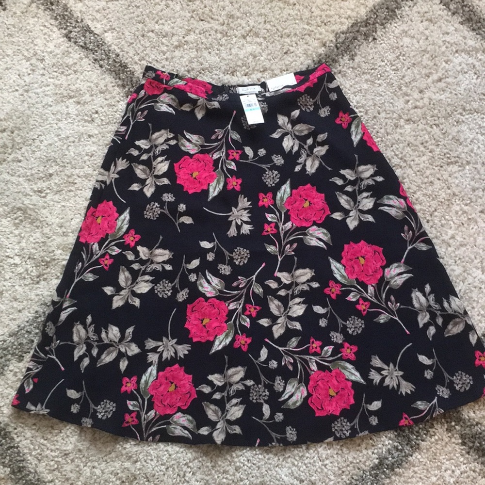 Floral A Line Skirt